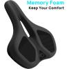 image:imageFIFTYFIFTY Mountain Bike Seat Comfortable Memory Foam Bicycle Seat Lightweight Waterproof Bicycle Saddle for Men and Women Compatible with MTB Road Bike EMTBCITY