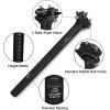 image:imageFIFTYFIFTY Mountain Bike Seat Post 272309316mm Aluminum Alloy Bicycle Seat Post 350mm Length for MTB Road Bike EMTBBlack