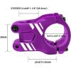 image:imageFIFTYFIFTY Mountain Bike Stem Aluminum Alloy Short MTB Stem Suitable for 118 Steer Tube 318mm Bicycle Handlebar Fits for All Mountain Endure Downhill FreeridePurple