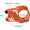 image:imageFIFTYFIFTY Mountain Bike Stem Aluminum Alloy Short MTB Stem Suitable for 118 Steer Tube 318mm Bicycle Handlebar Fits for All Mountain Endure Downhill FreerideOrange