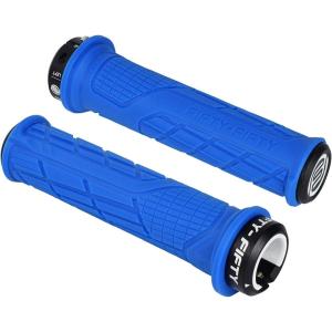 image:imageFIFTYFIFTY Mountain Bike Handlebar Grips Single Lockon MTB Grips Comfortable and Lock On NonSlip Bicycle Handle Fit for All Mountain Enduro DownhillBlue
