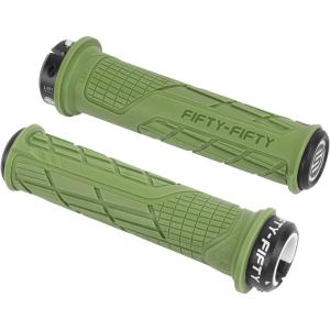 image:imageFIFTYFIFTY Mountain Bike Handlebar Grips Single Lockon MTB Grips Comfortable and Lock On NonSlip Bicycle Handle Fit for All Mountain Enduro DownhillOlive Green