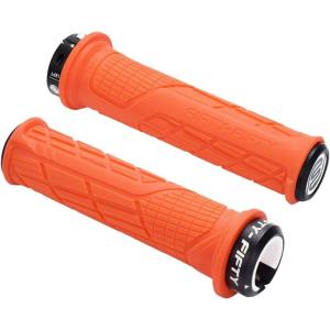 image:imageFIFTYFIFTY Mountain Bike Handlebar Grips Single Lockon MTB Grips Comfortable and Lock On NonSlip Bicycle Handle Fit for All Mountain Enduro DownhillOrange