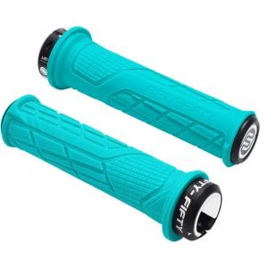 image:imageFIFTYFIFTY Mountain Bike Handlebar Grips Single Lockon MTB Grips Comfortable and Lock On NonSlip Bicycle Handle Fit for All Mountain Enduro DownhillTurquoise