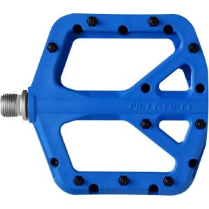 image:imageFIFTYFIFTY Mountain Bike Pedals NonSlip MTB Nylon Composite 916 Bicycle Pedals Lightweight and Wide Flat PlatformBlue