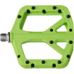 image:imageFIFTYFIFTY Mountain Bike Pedals NonSlip MTB Nylon Composite 916 Bicycle Pedals Lightweight and Wide Flat PlatformGreen