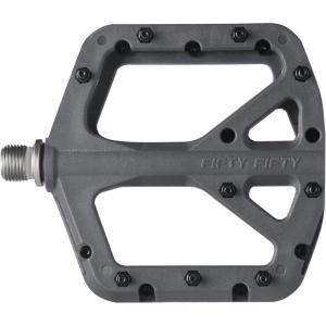 image:imageFIFTYFIFTY Mountain Bike Pedals NonSlip MTB Nylon Composite 916 Bicycle Pedals Lightweight and Wide Flat PlatformGrey