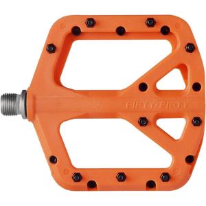image:imageFIFTYFIFTY Mountain Bike Pedals NonSlip MTB Nylon Composite 916 Bicycle Pedals Lightweight and Wide Flat PlatformOrange