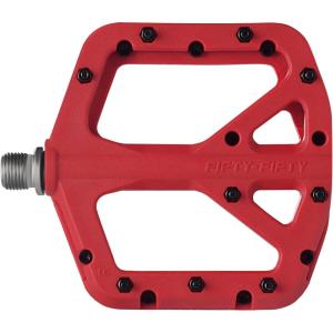 image:imageFIFTYFIFTY Mountain Bike Pedals NonSlip MTB Nylon Composite 916 Bicycle Pedals Lightweight and Wide Flat PlatformRed