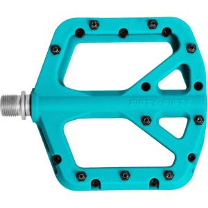 image:imageFIFTYFIFTY Mountain Bike Pedals NonSlip MTB Nylon Composite 916 Bicycle Pedals Lightweight and Wide Flat PlatformTurquoise