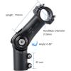 image:imageFIFTYFIFTY Adjustable Bike Stem 060 Degree Mountain Bike Stem Riser Stem for 118 Steer Tube 318mm Handlebar Alloy Stem for Most Bicycle Road Bike MTB EBike with 2 Hex KeysBlack