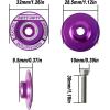 image:imageFIFTYFIFTY Bike Headset Top Cap with Bolts 118 Stem Top Cap with Bolt for MTB Road BikePurple