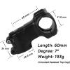 image:imageFIFTYFIFTY Bike Stem with 318mm Bar Clamp 7 Degree Aluminum Alloy Bicycle Handlebar Stem for 118 Steer Tube Suitable for Mountain Road Bike EMTB318 x 60mm