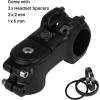 image:imageFIFTYFIFTY Bike Stem with 318mm Bar Clamp 7 Degree Aluminum Alloy Bicycle Handlebar Stem for 118 Steer Tube Suitable for Mountain Road Bike EMTB318 x 60mm