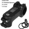 image:imageFIFTYFIFTY Bike Stem with 318mm Bar Clamp 7 Degree Aluminum Alloy Bicycle Handlebar Stem for 118 Steer Tube Suitable for Mountain Road Bike EMTB318 x 80mm