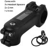 image:imageFIFTYFIFTY Bike Stem with 318mm Bar Clamp 7 Degree Aluminum Alloy Bicycle Handlebar Stem for 118 Steer Tube Suitable for Mountain Road Bike EMTB318 x 90mm