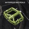 image:imageFIFTYFIFTY Mountain Bike Pedals NonSlip and Aluminum Alloy Bicycle Flat Pedals 916 Sealed Bearing Lightweight and Wide Platform for All Mountain Enduro Downhill EBike MTBGreen
