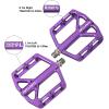 image:imageFIFTYFIFTY Mountain Bike Pedals NonSlip and Aluminum Alloy Bicycle Flat Pedals 916 Sealed Bearing Lightweight and Wide Platform for All Mountain Enduro Downhill EBike MTBPurple