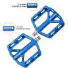 image:imageFIFTYFIFTY Mountain Bike Pedals NonSlip and Aluminum Alloy Bicycle Flat Pedals 916 Sealed Bearing Lightweight and Wide Platform for All Mountain Enduro Downhill EBike MTBBlue