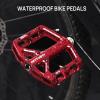 image:imageFIFTYFIFTY Mountain Bike Pedals NonSlip and Aluminum Alloy Bicycle Flat Pedals 916 Sealed Bearing Lightweight and Wide Platform for All Mountain Enduro Downhill EBike MTBRed