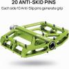 image:imageFIFTYFIFTY Mountain Bike Pedals NonSlip and Aluminum Alloy Bicycle Flat Pedals 916 Sealed Bearing Lightweight and Wide Platform for All Mountain Enduro Downhill EBike MTBGreen
