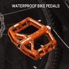 image:imageFIFTYFIFTY Mountain Bike Pedals NonSlip and Aluminum Alloy Bicycle Flat Pedals 916 Sealed Bearing Lightweight and Wide Platform for All Mountain Enduro Downhill EBike MTBOrange