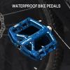 image:imageFIFTYFIFTY Mountain Bike Pedals NonSlip and Aluminum Alloy Bicycle Flat Pedals 916 Sealed Bearing Lightweight and Wide Platform for All Mountain Enduro Downhill EBike MTBBlue