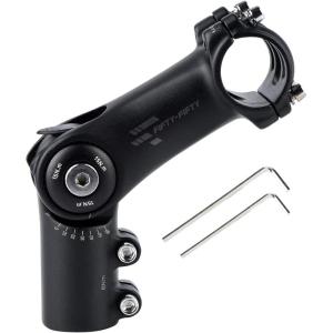 image:imageFIFTYFIFTY Adjustable Bike Stem 060 Degree Mountain Bike Stem Riser Stem for 118 Steer Tube 318mm Handlebar Alloy Stem for Most Bicycle Road Bike MTB EBike with 2 Hex KeysBlack