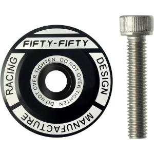 image:imageFIFTYFIFTY Bike Headset Top Cap with Bolts 118 Stem Top Cap with Bolt for MTB Road BikeBlack
