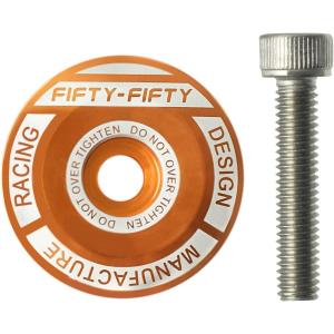 image:imageFIFTYFIFTY Bike Headset Top Cap with Bolts 118 Stem Top Cap with Bolt for MTB Road BikeOrange