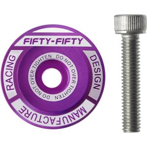image:imageFIFTYFIFTY Bike Headset Top Cap with Bolts 118 Stem Top Cap with Bolt for MTB Road BikePurple