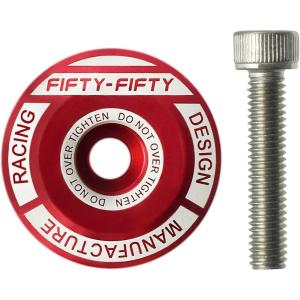image:imageFIFTYFIFTY Bike Headset Top Cap with Bolts 118 Stem Top Cap with Bolt for MTB Road BikeRed