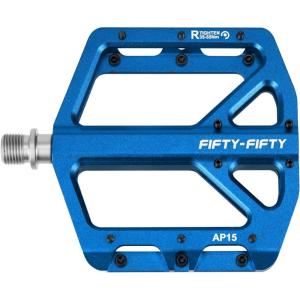 image:imageFIFTYFIFTY Mountain Bike Pedals NonSlip and Aluminum Alloy Bicycle Flat Pedals 916 Sealed Bearing Lightweight and Wide Platform for All Mountain Enduro Downhill EBike MTBBlue