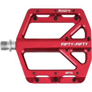 image:imageFIFTYFIFTY Mountain Bike Pedals NonSlip and Aluminum Alloy Bicycle Flat Pedals 916 Sealed Bearing Lightweight and Wide Platform for All Mountain Enduro Downhill EBike MTBRed