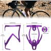 image:imageFIFTYFIFTY 2Pack Bike Water Bottle Holder Aluminum Alloy Water Bottle Cage Lightweight Bicycle Cup Holder Rack with Screws Tool Universal Bicycle Drink Cage for MTB Road Bike BlackPurplePurple