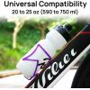 image:imageFIFTYFIFTY 2Pack Bike Water Bottle Holder Aluminum Alloy Water Bottle Cage Lightweight Bicycle Cup Holder Rack with Screws Tool Universal Bicycle Drink Cage for MTB Road Bike BlackPurple