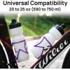 image:imageFIFTYFIFTY 2Pack Bike Water Bottle Holder Aluminum Alloy Water Bottle Cage Lightweight Bicycle Cup Holder Rack with Screws Tool Universal Bicycle Drink Cage for MTB Road Bike BlackPurplePurple