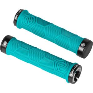 image:imageFIFTYFIFTY Double LockOn Mountain Bike Grips Bicycle Handlebar Locking Grips NonSlip MTB HandleTurquoise