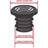 image:imageFIFTYFIFTY 4Pack Mountian Bike Bar End Plugs Bicycle Handlebar End CapsBlack