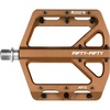 image:imageFIFTYFIFTY Mountain Bike Pedals NonSlip and Aluminum Alloy Bicycle Flat Pedals 916 Sealed Bearing Lightweight and Wide Platform for All Mountain Enduro Downhill EBike MTBBrown