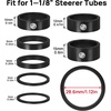 image:imageFIFTYFIFTY 7 PCS Bike Headset Spacer Fork Washer for 1 18 Steerer TubesBlack