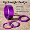 image:imageFIFTYFIFTY 7 PCS Bike Headset Spacer Fork Washer for 1 18 Steerer TubesPurple