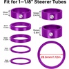 image:imageFIFTYFIFTY 7 PCS Bike Headset Spacer Fork Washer for 1 18 Steerer TubesPurple